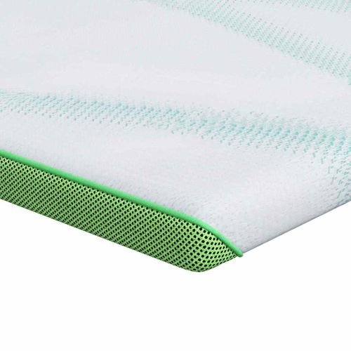 Топер за матрак Бяло и зелено 70 x 200 cm Жакардова тъкан