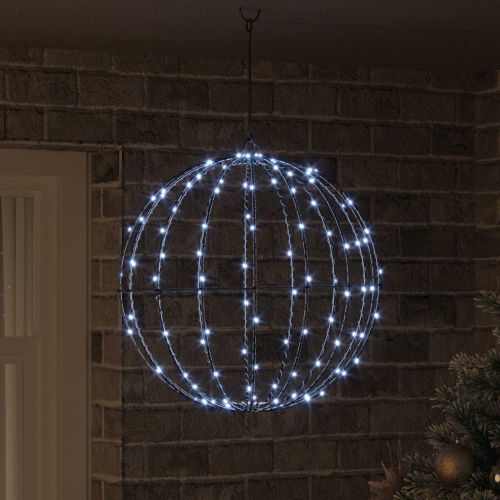 Топка Студено бяло 50 x 50 x 52 см Метал 160 LED светодиода