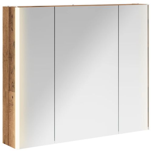 Шкаф с огледало за баня Старо дърво 83,5 x 15,5 x 70 см