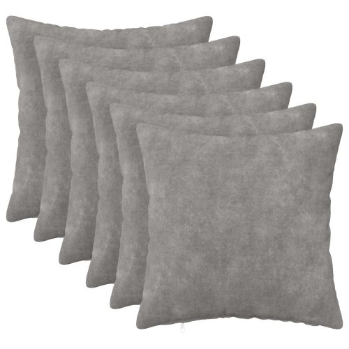 Калъфка за възглавница 6 pcs HEERLEN Светлосиво 35 x 35 cm