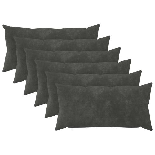 Калъфка за възглавница 6 pcs HEERLEN Антрацит 40 x 80 cm
