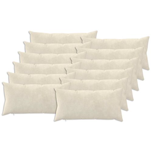 Калъфка за възглавница 12 pcs HEERLEN Кремаво 40 x 80 cm