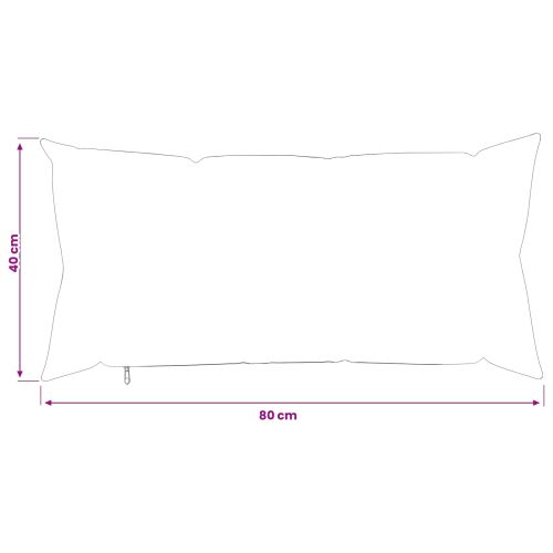 Калъфка за възглавница 2 pcs HEERLEN Синьо 40 x 80 cm