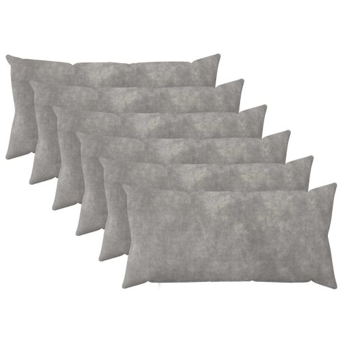 Калъфка за възглавница 6 pcs HEERLEN Светлосиво 40 x 80 cm