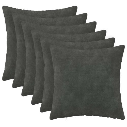 Калъфка за възглавница 6 pcs HEERLEN Антрацит 50 x 50 cm