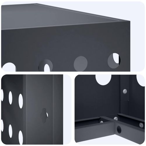 Покритие за климатик Антрацит 110 x 50 x 80 cm Стомана