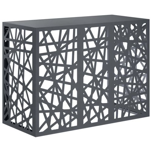 Покритие за климатик Антрацит 110 x 50 x 80 cm Стомана