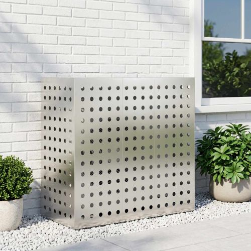 Покритие за климатик Сребристо 110 x 50 x 105 см