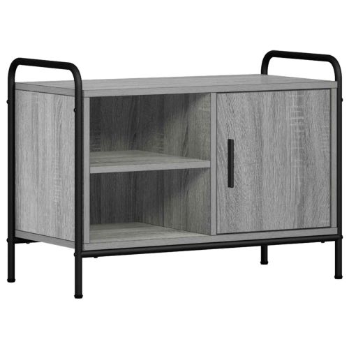 ТВ шкаф 133 x 33 x 50 см Сив Сонома Инженерна дървесина