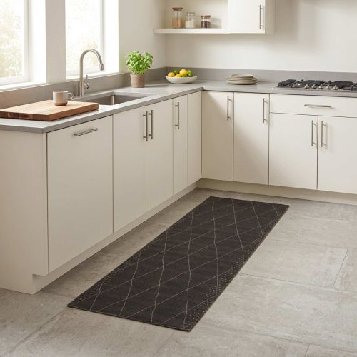 Килим за кухня Антрацит каре 300 x 60 см 100% Полиамид Пере се