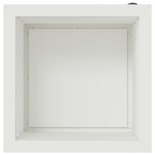 Градинска кашпа с LED осветление 2 бр. Бяло 40 x 40 x 40 cm