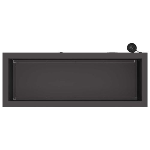 Градинска кашпа с LED осветление Черно 30 x 80 x 30 см Стомана