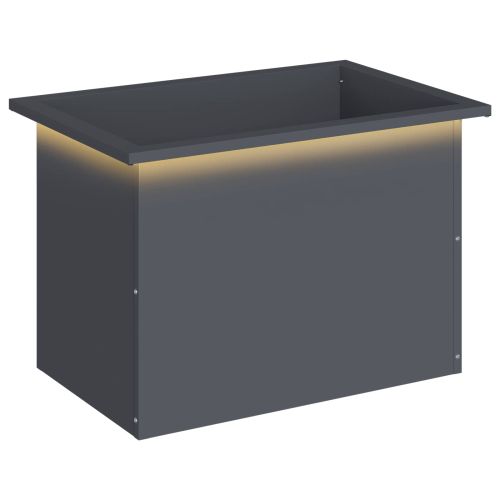 Градинска кашпа с LED осветление Антрацит 40 x 60 x 40 см