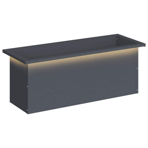 Градинска кашпа с LED осветление Антрацит 30 x 80 x 30 см
