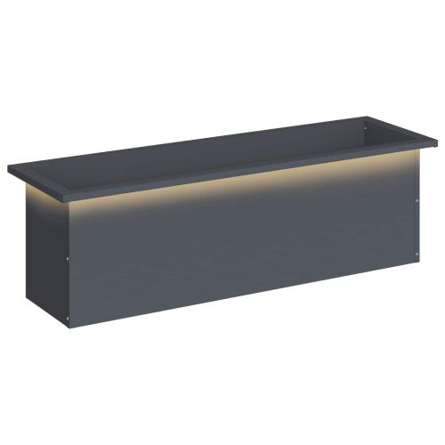 Градинска кашпа с LED осветление Антрацит 30 × 100 × 30 см