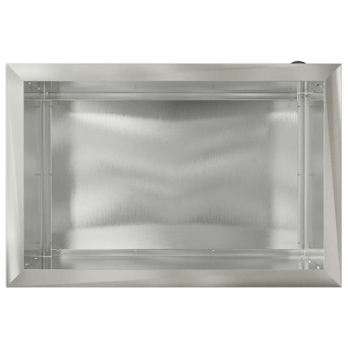 Градинска кашпа с LED осветление Сребристо 40 × 60 × 40 см