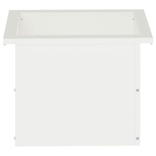 Градинска кашпа с LED осветление 2 бр. Бяло 30 × 40 × 30 см