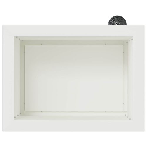 Градинска кашпа с LED осветление 2 бр. Бяло 30 × 40 × 30 см