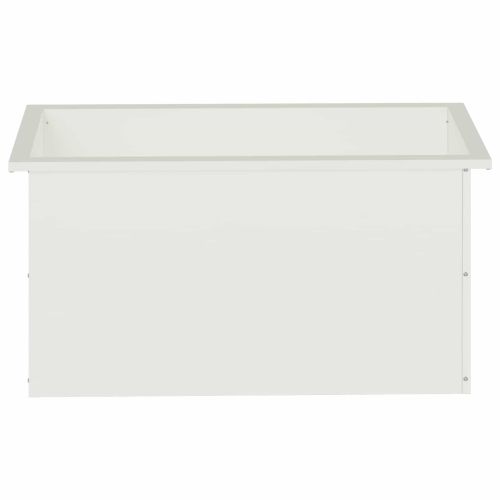 Градинска кашпа с LED осветление 2 бр. Бяло 40 x 80 x 40 cm