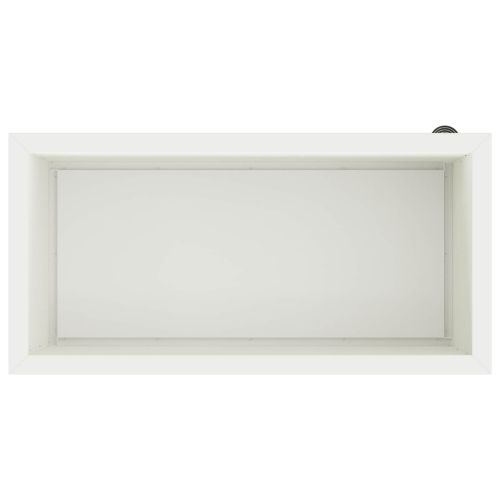 Градинска кашпа с LED осветление 2 бр. Бяло 40 x 80 x 40 cm