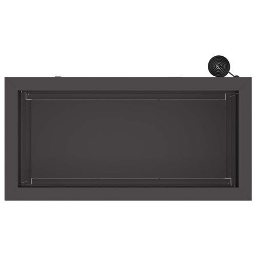 Градинска кашпа с LED осветление Черно 30 x 60 x 30 см Стомана