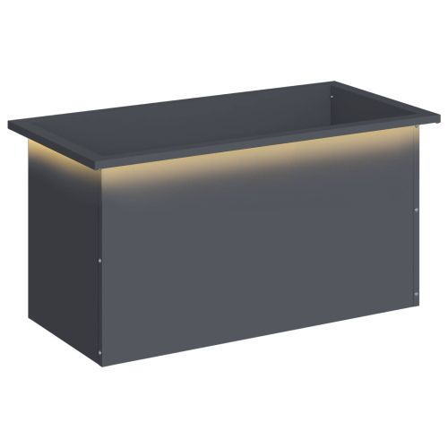 Градинска кашпа с LED осветление Антрацит 40 x 80 x 40 cm