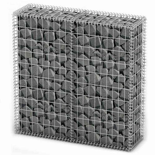 Габион кошница с капаци, поцинкована тел, 100x100x30 см