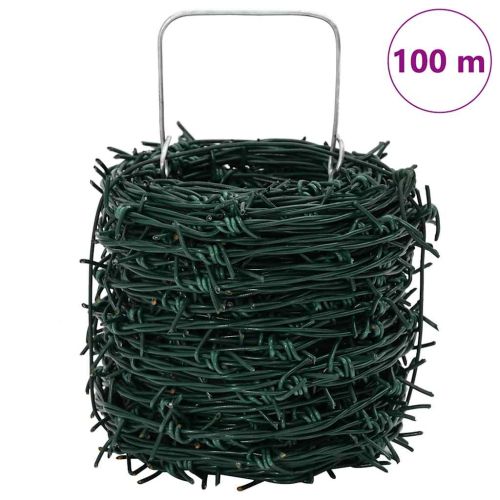 Бодлива тел на ролка, зелена, 100 м