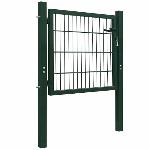 2D Оградна порта (единична) зелена 100x80 см