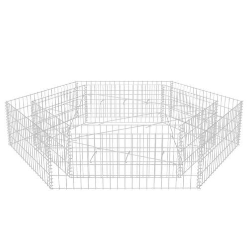 Хексагонален габион повдигната леха, 200x173x40 cм