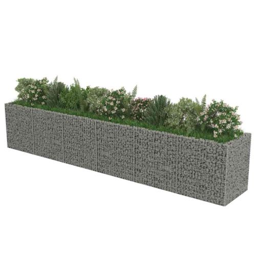 Габион повдигната леха, поцинкована стомана, 540x90x100 cм