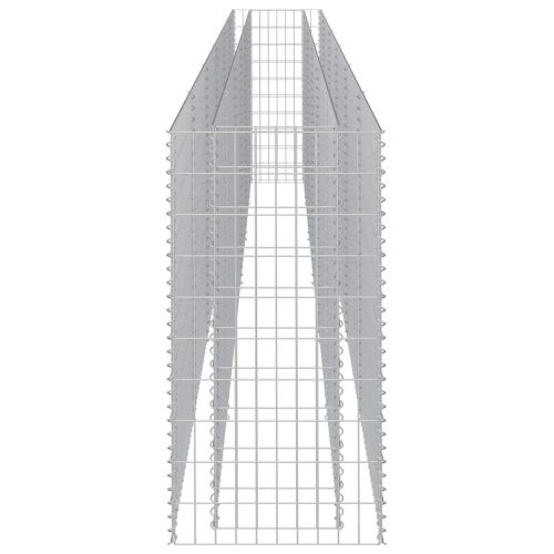 Габион повдигната леха, поцинкована стомана, 540x50x100 cм