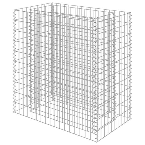 Габион повдигната леха, поцинкована стомана, 90x50x100 cм