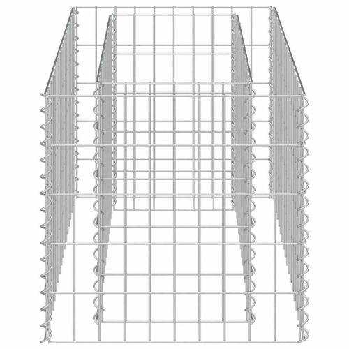 Габион повдигната леха, поцинкована стомана, 90x50x50 cм