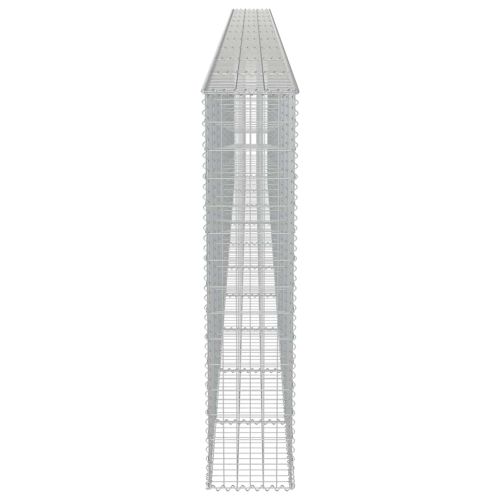 Габионна стена с капаци, поцинкована стомана, 600х30х150 см