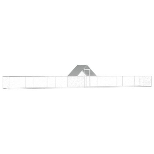Птичарник, 14x2x2 м, поцинкована стомана
