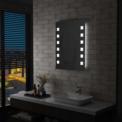 LED стенно огледало за баня 60x80 см