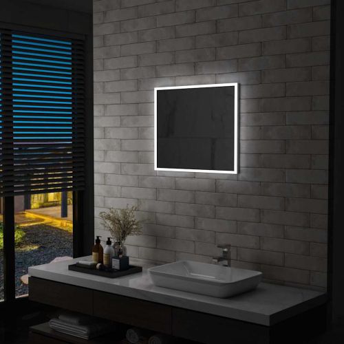 LED стенно огледало за баня 60x50 см