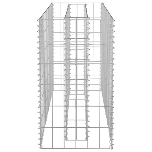Габион повдигната леха, поцинкована стомана, 90x30x60 см