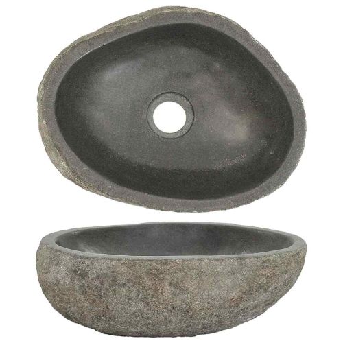Мивка от речен камък, овална, (29-38)x(24-31) см