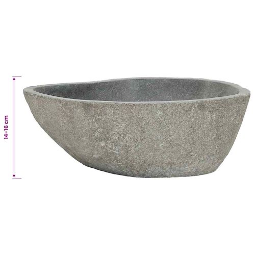 Мивка от речен камък, овална, (37-46)x(29-36) см
