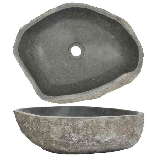 Мивка от речен камък, овална, (45-53)x(34-41) см