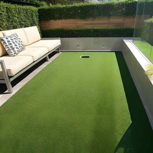 Изкуствена трева, 7/9 мм, 1x10 м, зелена