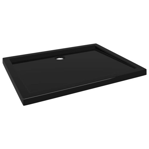 Правоъгълно ABS душ корито, черно, 70x90 см