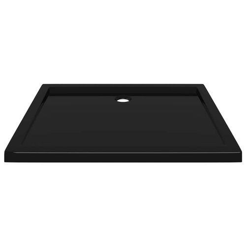 Правоъгълно ABS душ корито, черно, 70x90 см