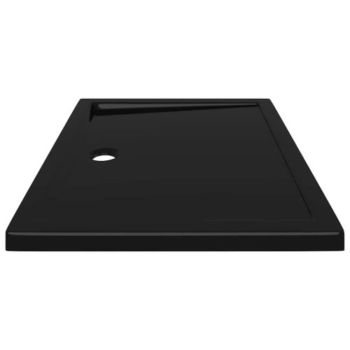 Правоъгълно ABS душ корито, черно, 70x90 см