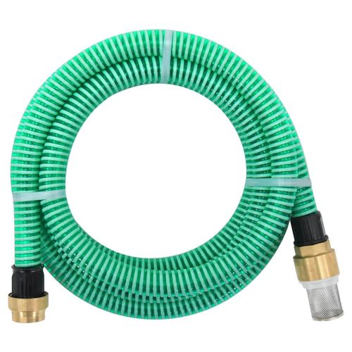 Смукателен маркуч с месингови съединители 1,1" 7 м PVC