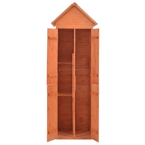 Градински шкаф за съхранение, 71x60x213 см, дърво