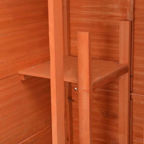 Градински шкаф за съхранение, 71x60x213 см, дърво
