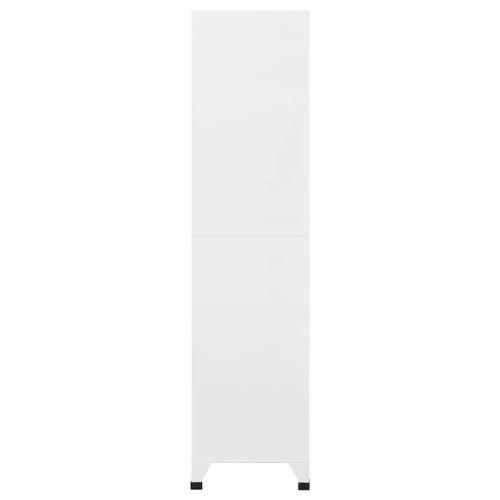 Заключващ се шкаф с 9 отделения, стомана, 90x45x180 см, сив